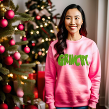 Load image into Gallery viewer, Grinchy Chenille Patch Sweatshirt PRE-ORDER