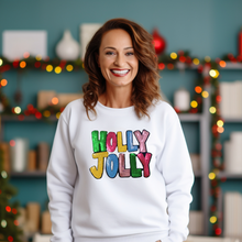 Load image into Gallery viewer, Holly Jolly Sequin Patch Sweatshirt PRE-ORDER