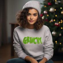 Load image into Gallery viewer, Grinchy Chenille Patch Sweatshirt PRE-ORDER