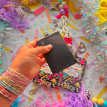 Load image into Gallery viewer, Teacher Keychain Clear Card ID Holder