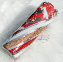 Load image into Gallery viewer, RTS {Christmas Brush Strokes} 30 oz Skinny