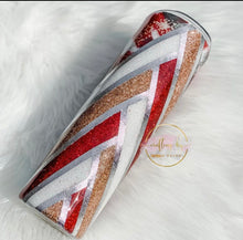 Load image into Gallery viewer, RTS {Christmas Brush Strokes} 30 oz Skinny