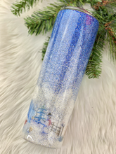 Load image into Gallery viewer, RTS {Happy Holidays Christmas Truck/Snow} 30 oz Skinny