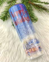Load image into Gallery viewer, RTS {Happy Holidays Christmas Truck/Snow} 30 oz Skinny