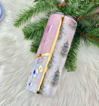 Load image into Gallery viewer, RTS {White/Pink Wild About Christmas} 24 oz Tumbler