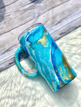 Load image into Gallery viewer, RTS {Blues Hydro Dipped Glitter Tumbler}