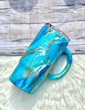 Load image into Gallery viewer, RTS {Blues Hydro Dipped Glitter Tumbler}