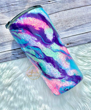 Load image into Gallery viewer, RTS {Pink/Purple/Blue Hydro DIpped Opal Glitter Tumbler}