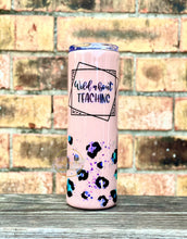 Load image into Gallery viewer, RTS {Mauve Wild About Teaching Opal Leopard Tumblers}