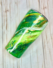Load image into Gallery viewer, RTS {Green Hydro Dipped Tumbler}