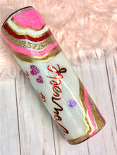 Load image into Gallery viewer, RTS {Be Kind To Yourself Valentine Geode} 30 oz Skinny