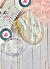 Load image into Gallery viewer, RTS {Gold/Opal White/Red Milky Way} 12 oz Wine Tumbler W/Lid