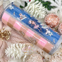 Load image into Gallery viewer, RTS {Tis' The Season To Sparkle Plaid} 24 oz Skinny