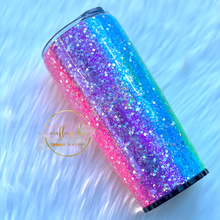 Load image into Gallery viewer, RTS {Rainbow Opal Strawbler} 20 oz Modern Curve Tumbler