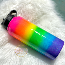 Load image into Gallery viewer, RTS {Neon Rainbow Hydrosport} 40 oz Hydro Tumbler