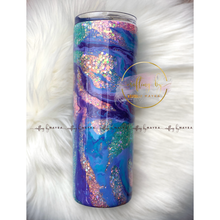 Load image into Gallery viewer, RTS {Hydro Dipped Geode} 20 oz Skinny Tumbler