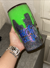 Load image into Gallery viewer, RTS {Witches Brew Green Glow In The Dark Drip} 20 oz Modern Curve Tumbler