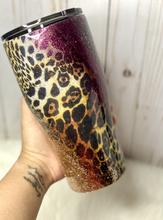 Load image into Gallery viewer, RTS {Fall Colored Animal Print Swirl} 30 oz Modern Curve Tumbler