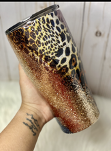 Load image into Gallery viewer, RTS {Fall Colored Animal Print Swirl} 30 oz Modern Curve Tumbler