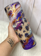 Load image into Gallery viewer, RTS {Fall Swirl Leopard Inspired} 20 oz Skinny Tumbler