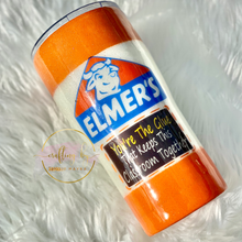 Load image into Gallery viewer, RTS {Teacher Glue Stick} 20 oz Modern Curve Tumbler