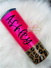 Load image into Gallery viewer, MTO {Leopard Print & Solid Color} Tumbler - Choose Your Style
