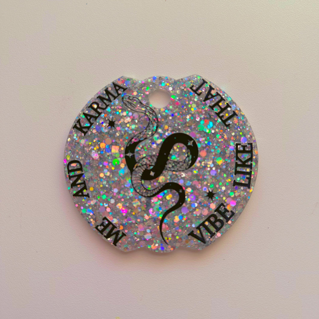 Silver Glitter Me And Karma Vibe Like That Stanley Topper Pre-Order