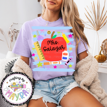 Load image into Gallery viewer, Teacher Apple Name Shirt
