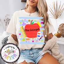 Load image into Gallery viewer, Teacher Apple Name Shirt
