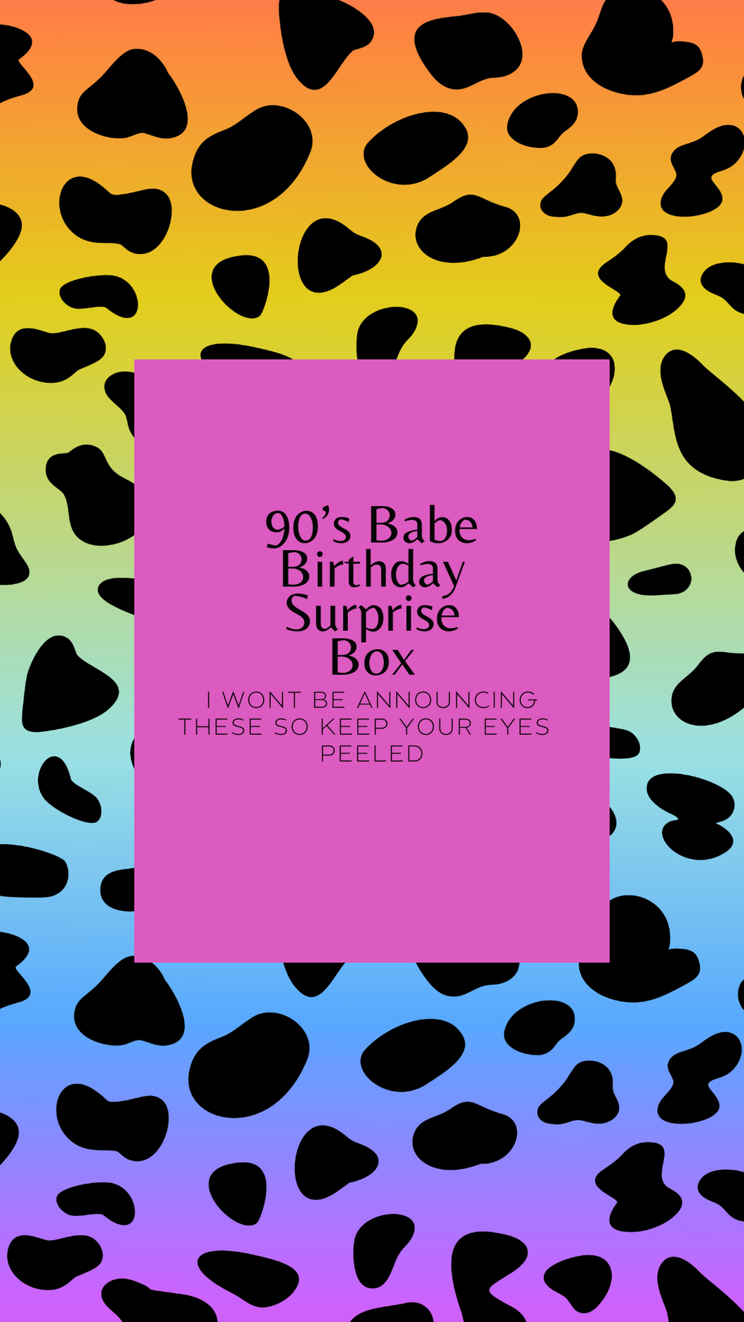 90's Babe Birthday Surprise Box